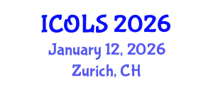 International Conference on Optics, Lasers and Spectroscopy (ICOLS) January 12, 2026 - Zurich, Switzerland