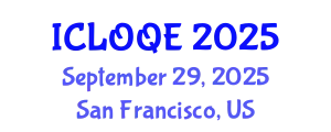 International Conference on Lasers, Optics, and Quantum Electronics (ICLOQE) September 29, 2025 - San Francisco, United States