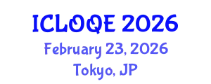 International Conference on Lasers, Optics, and Quantum Electronics (ICLOQE) February 23, 2026 - Tokyo, Japan
