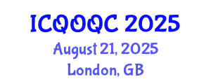 International Conference on Quantum Optics and Quantum Computing (ICQOQC) August 21, 2025 - London, United Kingdom