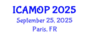 International Conference on Atomic, Molecular and Optical Physics (ICAMOP) September 25, 2025 - Paris, France