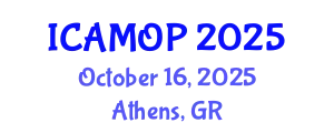 International Conference on Atomic, Molecular and Optical Physics (ICAMOP) October 16, 2025 - Athens, Greece