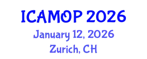 International Conference on Atomic, Molecular and Optical Physics (ICAMOP) January 12, 2026 - Zurich, Switzerland