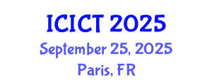 International Conference on Information and Computer Technology (ICICT) September 25, 2025 - Paris, France