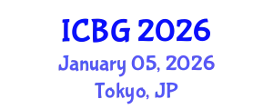 International Conference on e-Business and e-Government (ICBG) January 05, 2026 - Tokyo, Japan