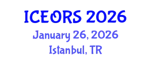 International Conference on Econometrics, Operations Research and Statistics (ICEORS) January 26, 2026 - Istanbul, Turkey