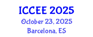 International Conference on Chemical and Environmental Engineering (ICCEE) October 23, 2025 - Barcelona, Spain