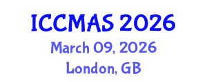 International Conference on Computational Modeling, Analysis and Simulation (ICCMAS) March 09, 2026 - London, United Kingdom