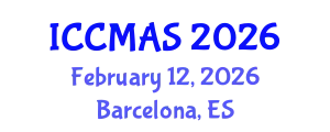International Conference on Computational Modeling, Analysis and Simulation (ICCMAS) February 12, 2026 - Barcelona, Spain