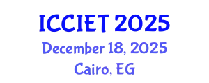 International Conference on Computer, Information and Education Technology (ICCIET) December 18, 2025 - Cairo, Egypt