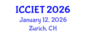 International Conference on Computer, Information and Education Technology (ICCIET) January 12, 2026 - Zurich, Switzerland