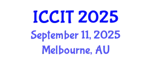International Conference on Computing and Information Technology (ICCIT) September 11, 2025 - Melbourne, Australia