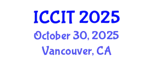 International Conference on Computing and Information Technology (ICCIT) October 30, 2025 - Vancouver, Canada