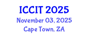 International Conference on Computing and Information Technology (ICCIT) November 03, 2025 - Cape Town, South Africa