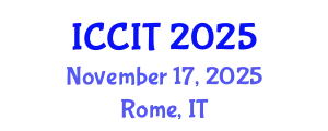 International Conference on Computing and Information Technology (ICCIT) November 17, 2025 - Rome, Italy