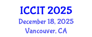 International Conference on Computing and Information Technology (ICCIT) December 18, 2025 - Vancouver, Canada