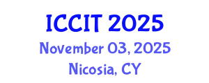 International Conference on Computing and Information Technology (ICCIT) November 03, 2025 - Nicosia, Cyprus