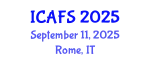 International Conference on Agrotechnology and Food Sciences (ICAFS) September 11, 2025 - Rome, Italy