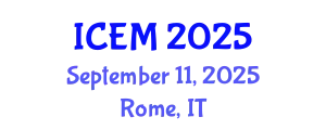 International Conference on Economics and Management (ICEM) September 11, 2025 - Rome, Italy