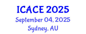 International Conference on Architectural and Civil Engineering (ICACE) September 04, 2025 - Sydney, Australia