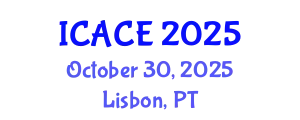 International Conference on Architectural and Civil Engineering (ICACE) October 30, 2025 - Lisbon, Portugal