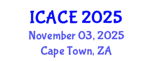 International Conference on Architectural and Civil Engineering (ICACE) November 03, 2025 - Cape Town, South Africa