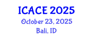 International Conference on Architectural and Civil Engineering (ICACE) October 23, 2025 - Bali, Indonesia