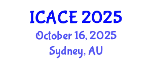 International Conference on Architectural and Civil Engineering (ICACE) October 16, 2025 - Sydney, Australia