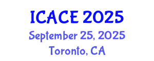 International Conference on Architectural and Civil Engineering (ICACE) September 25, 2025 - Toronto, Canada