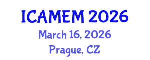 International Conference on Applied Mathematics and Engineering Mathematics (ICAMEM) March 16, 2026 - Prague, Czechia