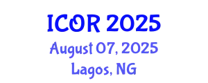 International Conference on Operations Research (ICOR) August 07, 2025 - Lagos, Nigeria