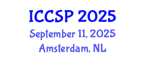 International Conference on Communications and Signal Processing (ICCSP) September 11, 2025 - Amsterdam, Netherlands