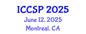 International Conference on Communications and Signal Processing (ICCSP) June 12, 2025 - Montreal, Canada