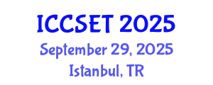 International Conference on Computer Science, Engineering and Technology (ICCSET) September 29, 2025 - Istanbul, Turkey