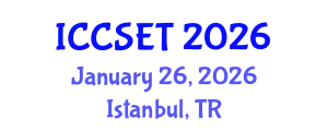 International Conference on Computer Science, Engineering and Technology (ICCSET) January 26, 2026 - Istanbul, Turkey