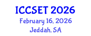 International Conference on Computer Science, Engineering and Technology (ICCSET) February 16, 2026 - Jeddah, Saudi Arabia