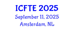 International Conference on Fluids and Thermal Engineering (ICFTE) September 11, 2025 - Amsterdam, Netherlands