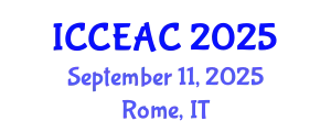 International Conference on Chemical Engineering and Applied Chemistry (ICCEAC) September 11, 2025 - Rome, Italy
