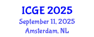 International Conference on Geotechnical Engineering (ICGE) September 11, 2025 - Amsterdam, Netherlands