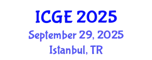 International Conference on Geotechnical Engineering (ICGE) September 29, 2025 - Istanbul, Turkey