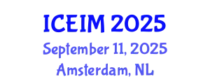 International Conference on Entrepreneurship and Innovation Management (ICEIM) September 11, 2025 - Amsterdam, Netherlands