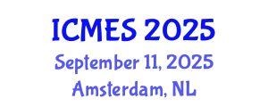 International Conference on Marine and Environmental Systems (ICMES) September 11, 2025 - Amsterdam, Netherlands