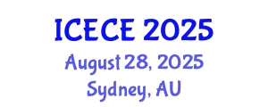 International Conference on Environmental and Chemical Engineering (ICECE) August 28, 2025 - Sydney, Australia