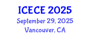 International Conference on Environmental and Chemical Engineering (ICECE) September 29, 2025 - Vancouver, Canada