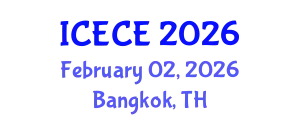 International Conference on Environmental and Chemical Engineering (ICECE) February 02, 2026 - Bangkok, Thailand