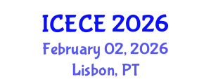 International Conference on Environmental and Chemical Engineering (ICECE) February 02, 2026 - Lisbon, Portugal