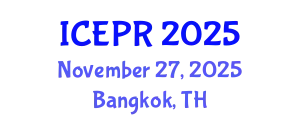 International Conference on Environmental Pollution and Remediation (ICEPR) November 27, 2025 - Bangkok, Thailand
