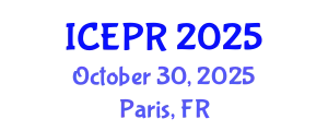 International Conference on Environmental Pollution and Remediation (ICEPR) October 30, 2025 - Paris, France
