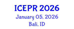 International Conference on Environmental Pollution and Remediation (ICEPR) January 05, 2026 - Bali, Indonesia