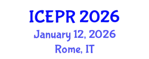 International Conference on Environmental Pollution and Remediation (ICEPR) January 12, 2026 - Rome, Italy